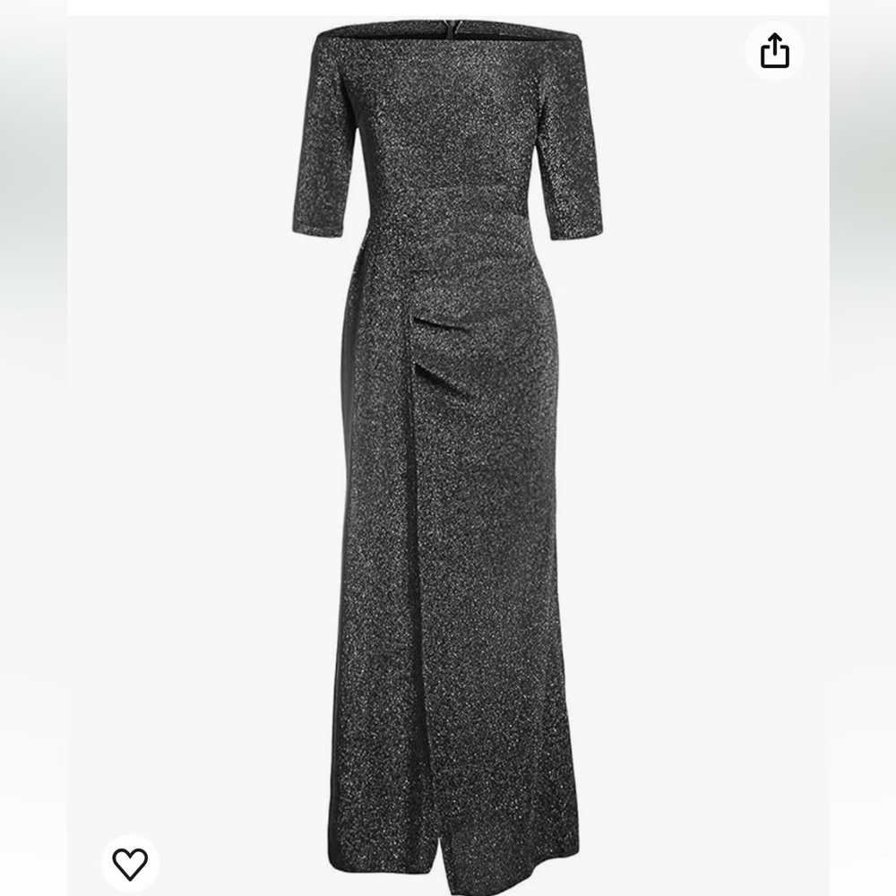Gray maxi Occassion Dress - Picture 10 of 15